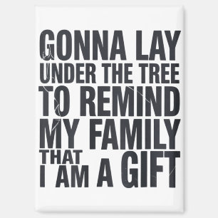 Imán Navidad Va a Estar Debajo del Árbol Xmas Familia 