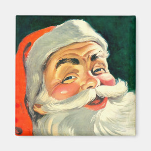 Imán Navidad vintage, Santa Claus de Jolly Retro 50