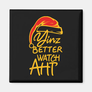 Imán Navidad Yinzer Pittsburgh Santa Yinz Mejor Observa