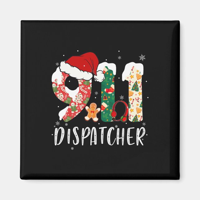 Imán Navidades 911 Dispatcher (Frente)