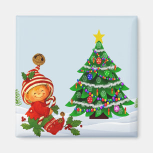 Imán Navidades Adorables Elf Magnet