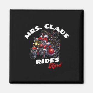 Imán Navidades afroamericanos Sra. Claus X-mas