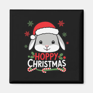 Imán Navidades amamantados conejitos Amantes de Conejo