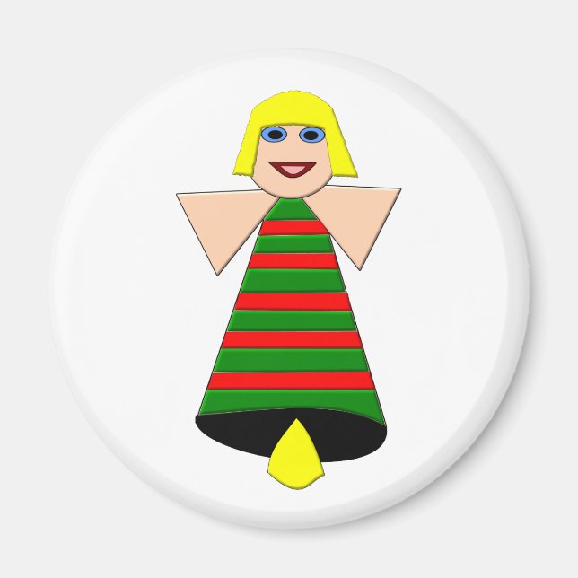 Imán Navidades Angel Bell Magnet (Frente)