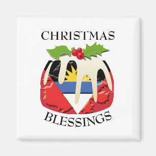 IMÁN NAVIDADES ANTIGUA FLAG