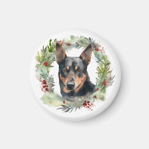 Imán Navidades australianos de Kelpie escribieron un po