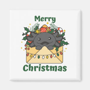 Imán Navidades Axolotl Letra Animales de Invierno Axolo