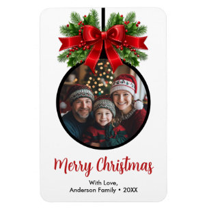 Imán Navidades Ball Ornament Photo White