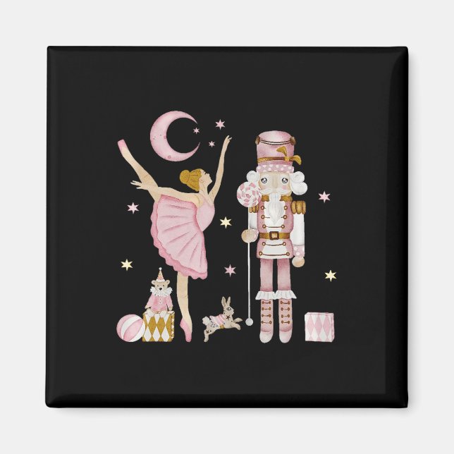 Imán Navidades Ballet Razonador Cute Regalos De Navidad (Frente)