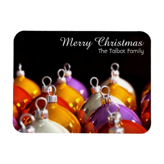 Imán Navidades Balls Navidades personalizados Magnet (Horizontal)