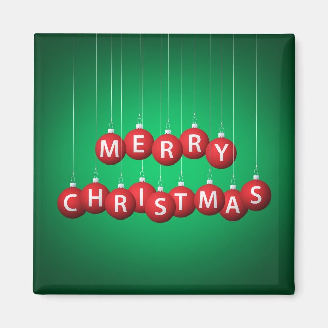 Imán Navidades bauble (Frente)