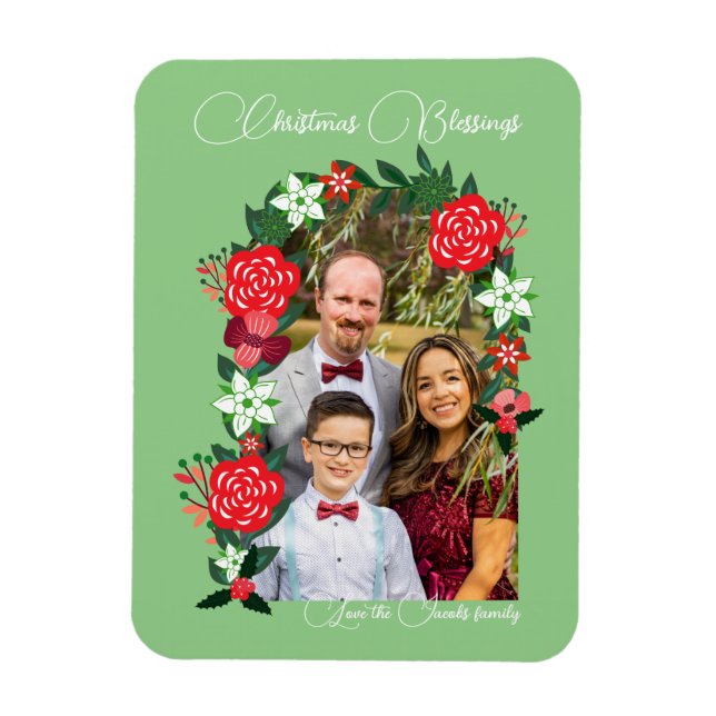 Imán Navidades bendiciendo la floral (Vertical)