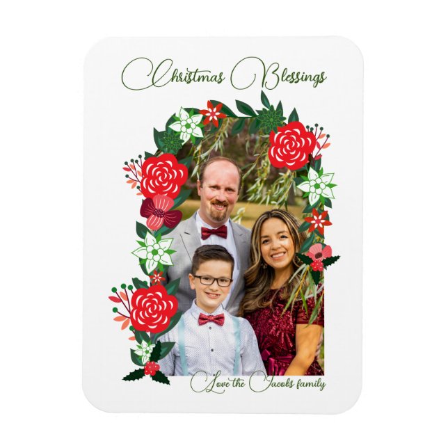 Imán Navidades bendiciendo la floral (Vertical)