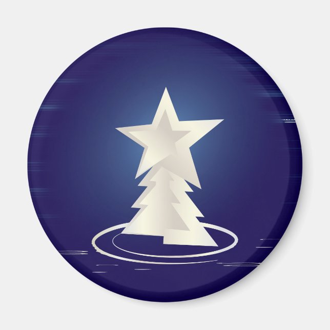 Imán Navidades blancos (Frente)