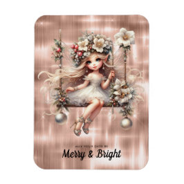Imán Navidades Blancos Fairy Merry And Bright