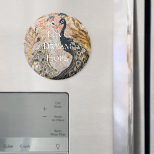 Imán Navidades bonito Peacock Pink Gold