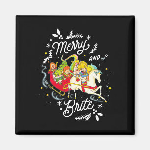 Imán Navidades Británicos Del Arcoiris Merry Y Brite Sl