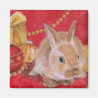 Imán Navidades Bunny Rabit Xmas Ornaments Magnet