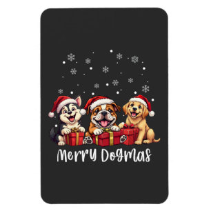 Imán Navidades Cachorros Perros Merry Dogmas