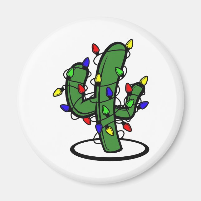 Imán Navidades Cactus (Frente)