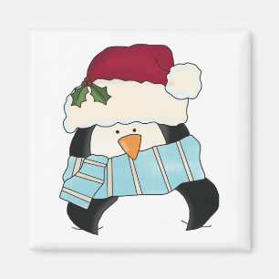 Imán Navidades camisetas y regalos de pingüino