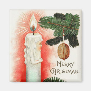 Imán Navidades Candle Vintage Magnet