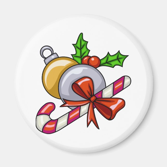 Imán Navidades Candy Cane (Frente)