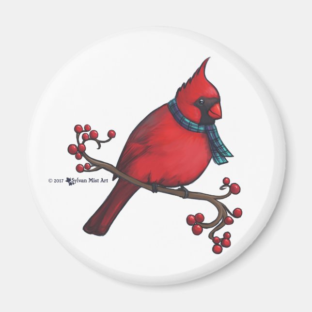 Imán Navidades Cardinal (Frente)