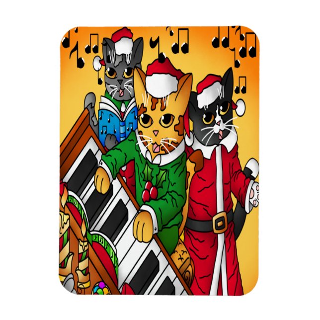 Imán Navidades Carol Cats (Vertical)