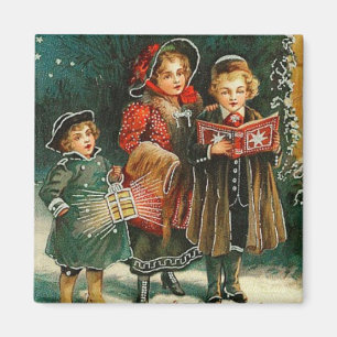 Imán Navidades Carolers Vintage Magnet
