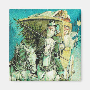 Imán Navidades Carriage Vintage Magnet