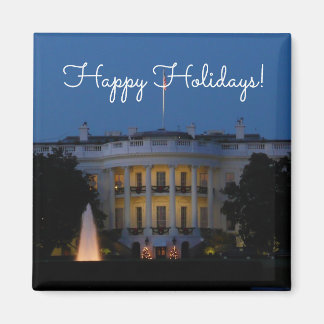 Imán Navidades Casa Blanca de noche en Washington DC