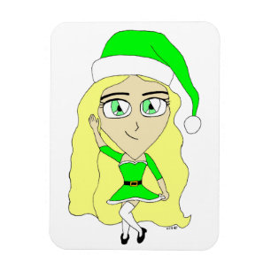 Imán Navidades chibi