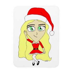 Imán Navidades chibi