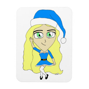 Imán Navidades chibi