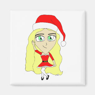 Imán Navidades chibi