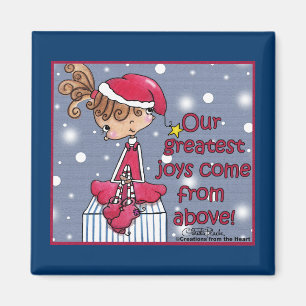 Imán Navidades Chica-Alegría desde arriba