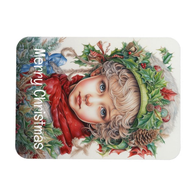 Imán Navidades Chica Personalizado 11 de 25 (Horizontal)