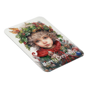 Imán Navidades Chica Personalizado 12 de 25