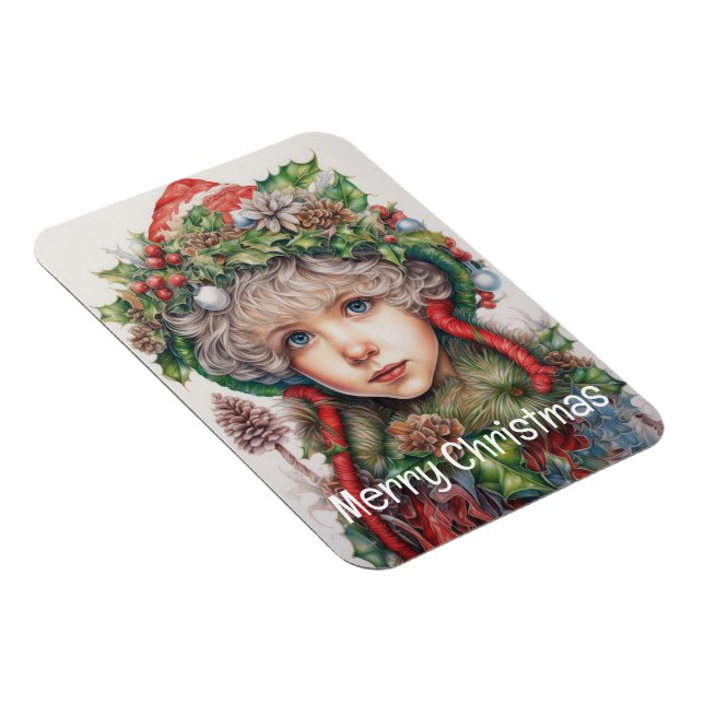 Imán Navidades Chica Personalizado 14 de 25 (Lado Derecho)
