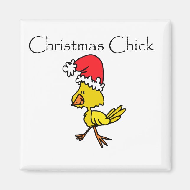 Imán Navidades Chick Tshirts y regalos (Frente)
