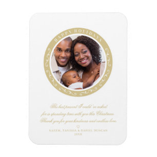 Imán Navidades Clásicos de Ornamental Happy Holidays Ph