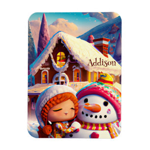 Imán Navidades Clay Playday Gingerbread Snowman Winter