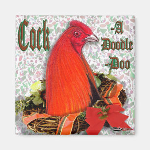 Imán Navidades Cockadoodledoo
