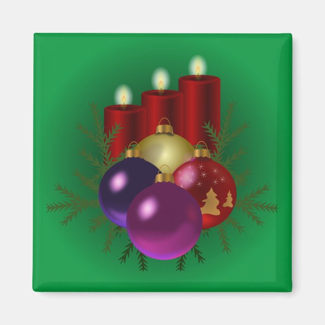 Imán Navidades coloridos (Frente)