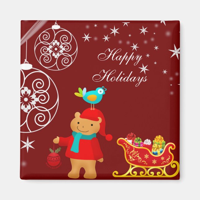 Imán Navidades con Sleigh Magnet (Frente)
