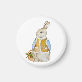 Imán Navidades con una canasta con bran de abeto