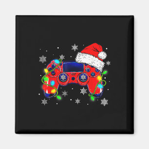 Imán Navidades Controlador de videojuegos Santa Hat Gam