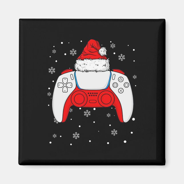 Imán Navidades Controlador Santa Gamer Niños Adolescent (Frente)