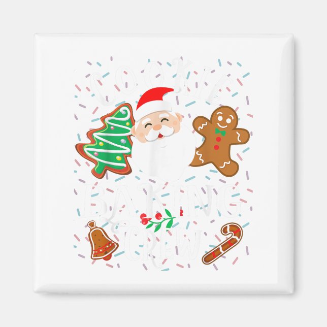 Imán Navidades Cookie Baking Cookie Crew Familia Ch (Frente)